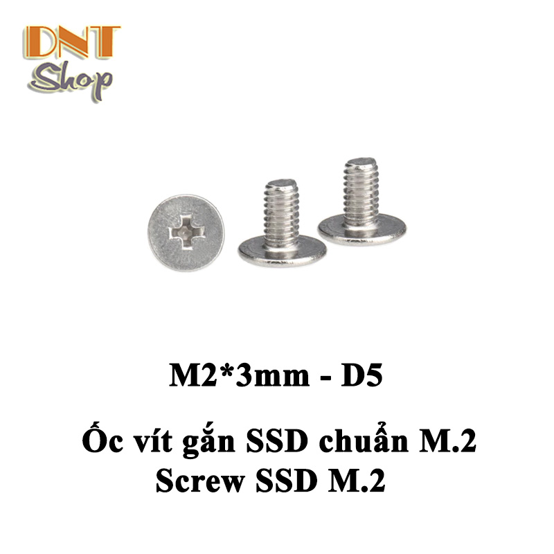 Ốc vít gắn SSD M2 - Screw SSD M.2 bằng thép không gỉ M2*3