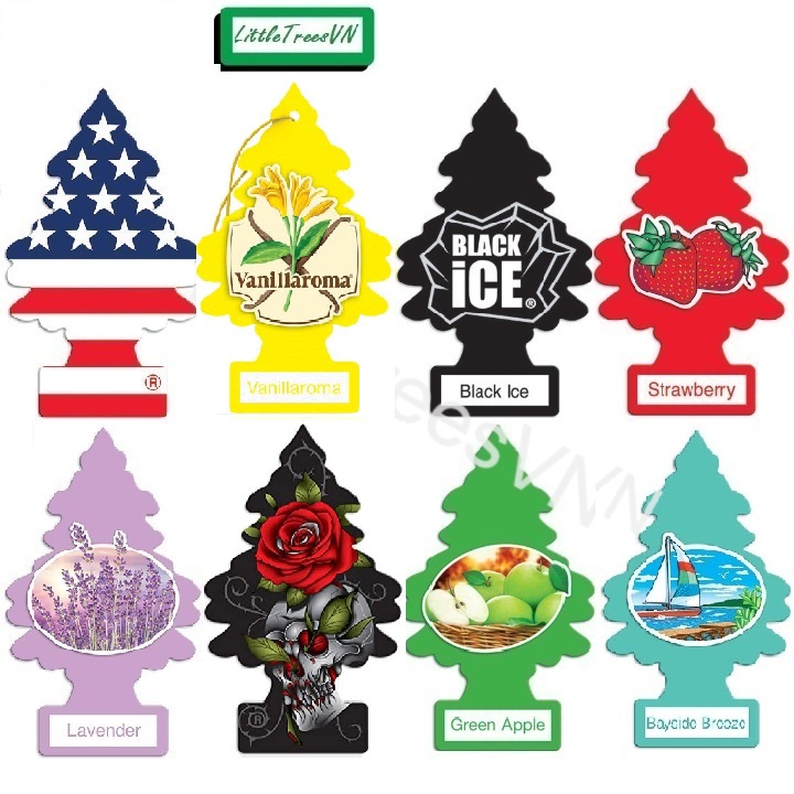 CHÍNH HÃNG USA - CÂY THÔNG THƠM LITTLE TREES - TÙY CHỌN NHIỀU MÙI HƯƠNG (1 cây)