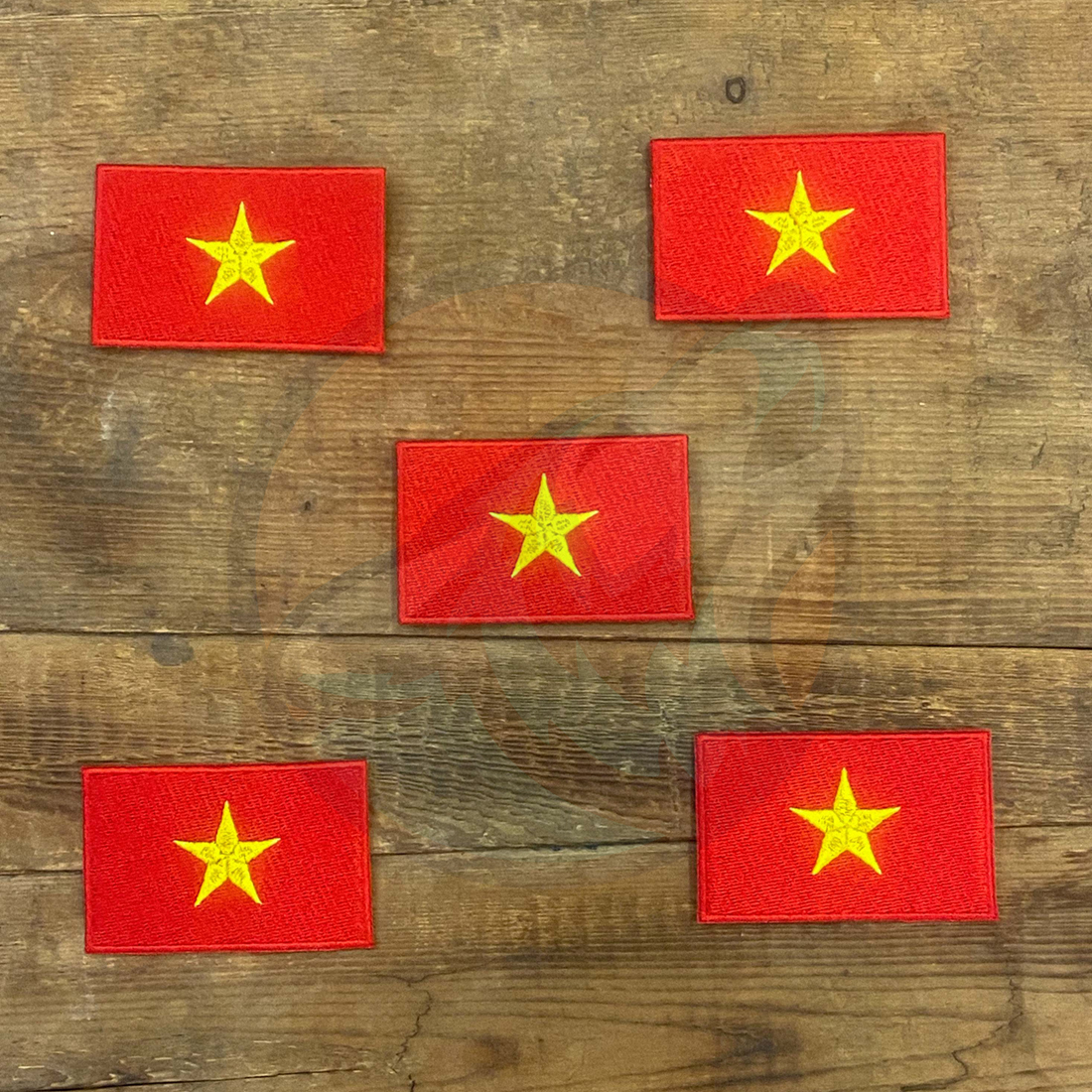 Patch ủi quần áo, dính nhám velcro... Cờ Việt Nam - 91Sticker