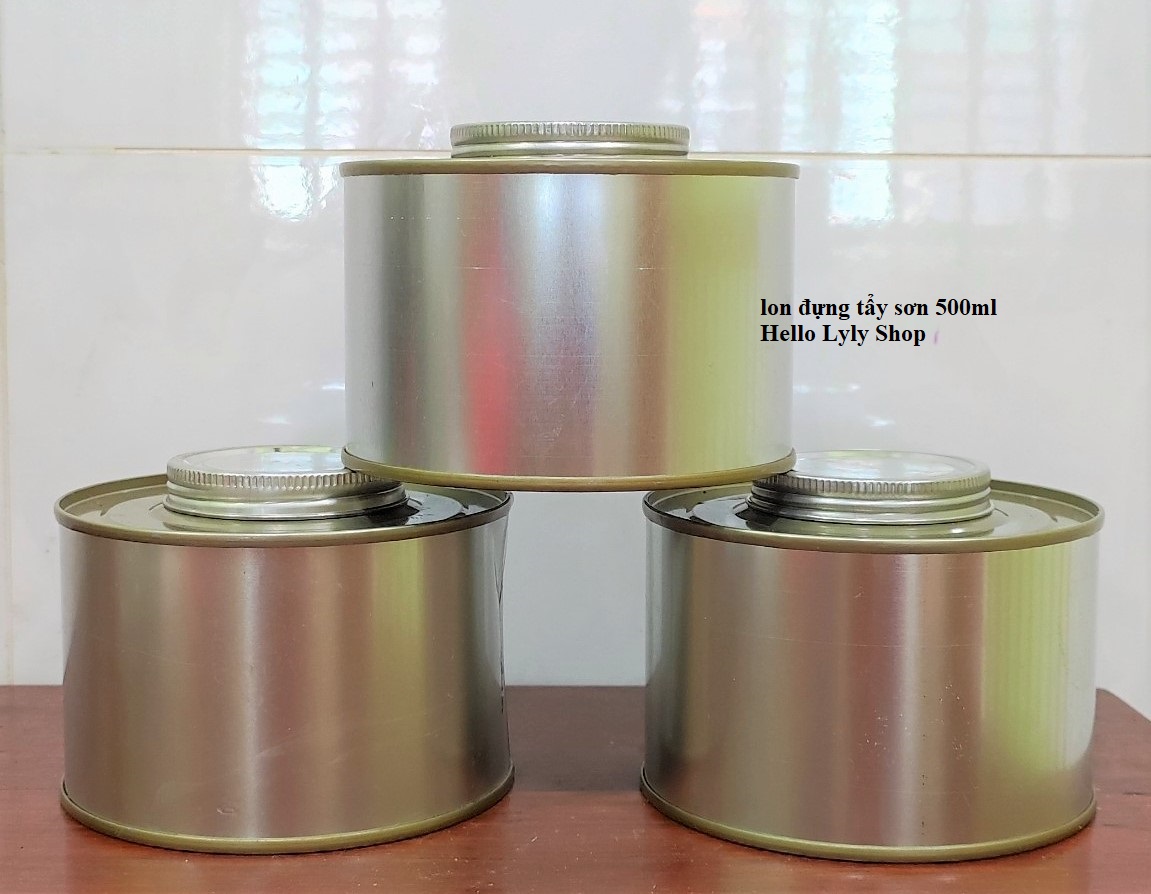 Lon thiếc đựng tẩy sơn - 0.5 lít