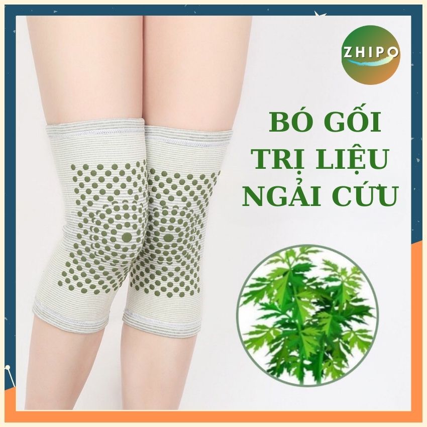 Bó Gối Ngải Cứu Làm Ấm, Bảo Vệ Khớp Gối, Giảm Đau Nhức Do Lạnh Tập Gym Đạp Xe Chơi Thể Thao