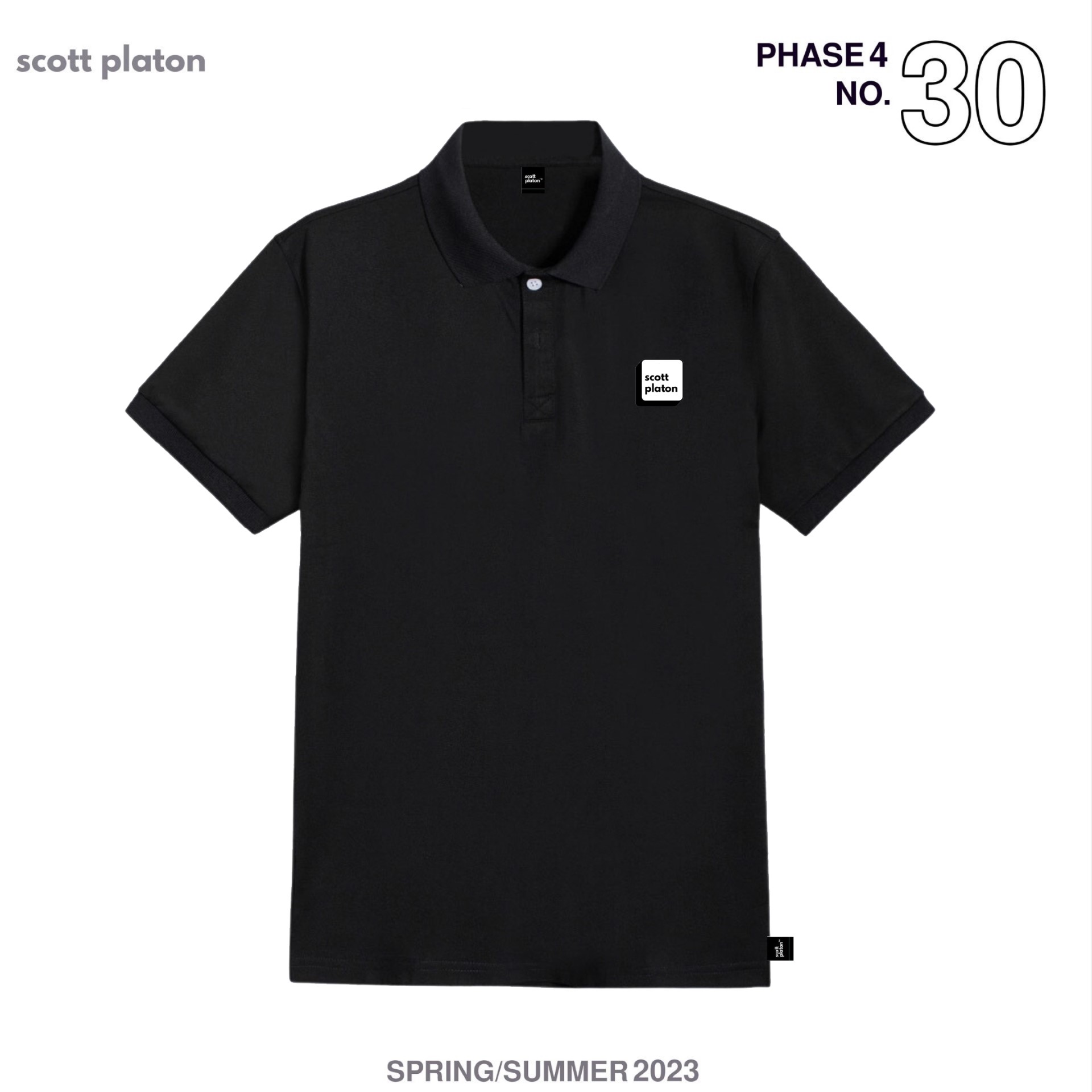 Scott Platon Áo Polo Box Logo - Chất liệu microfiber dày dặn hút ẩm co giãn tốt