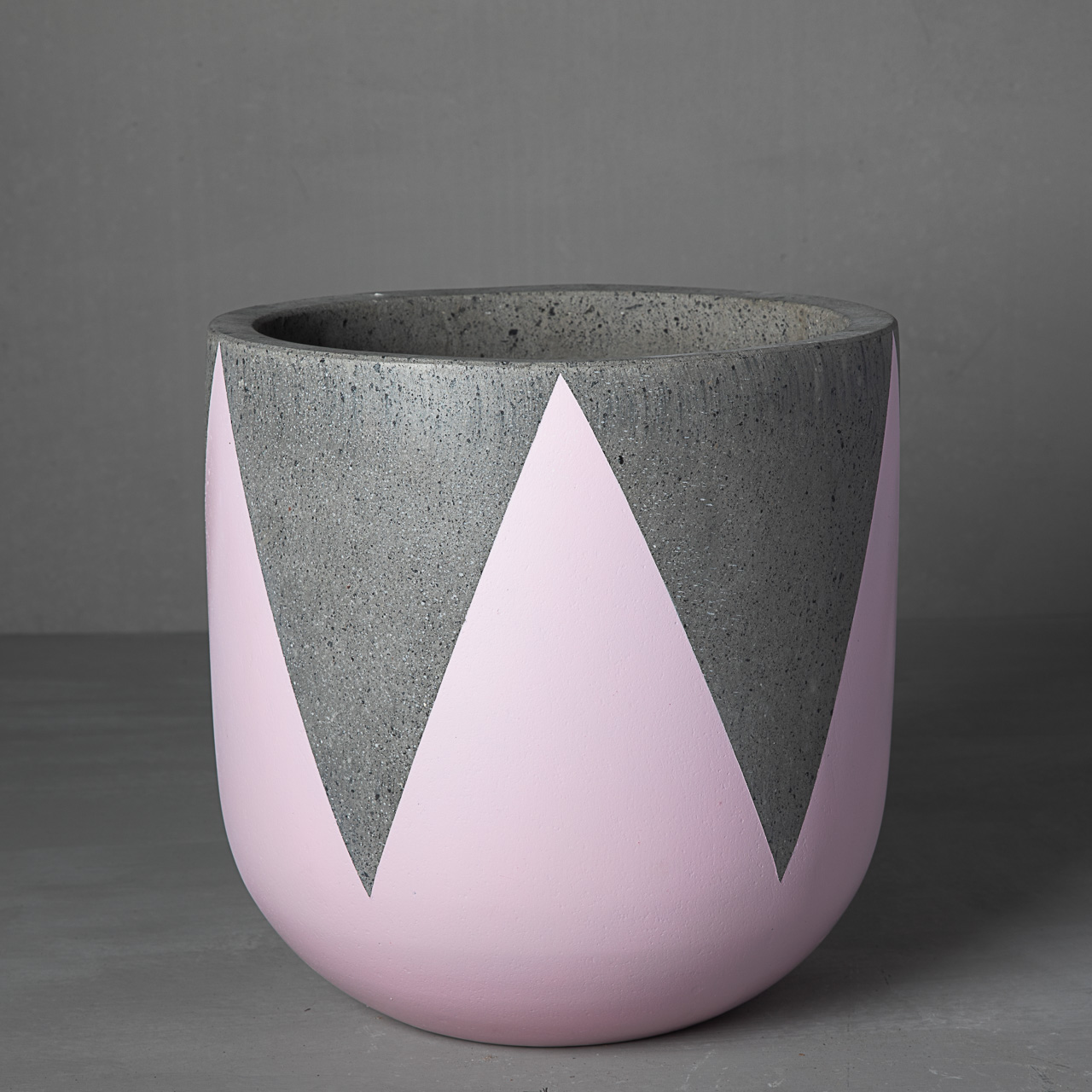 Chậu Trồng Cây Xi Măng Đá Mài Hình Trứng VM3020 | 30cm