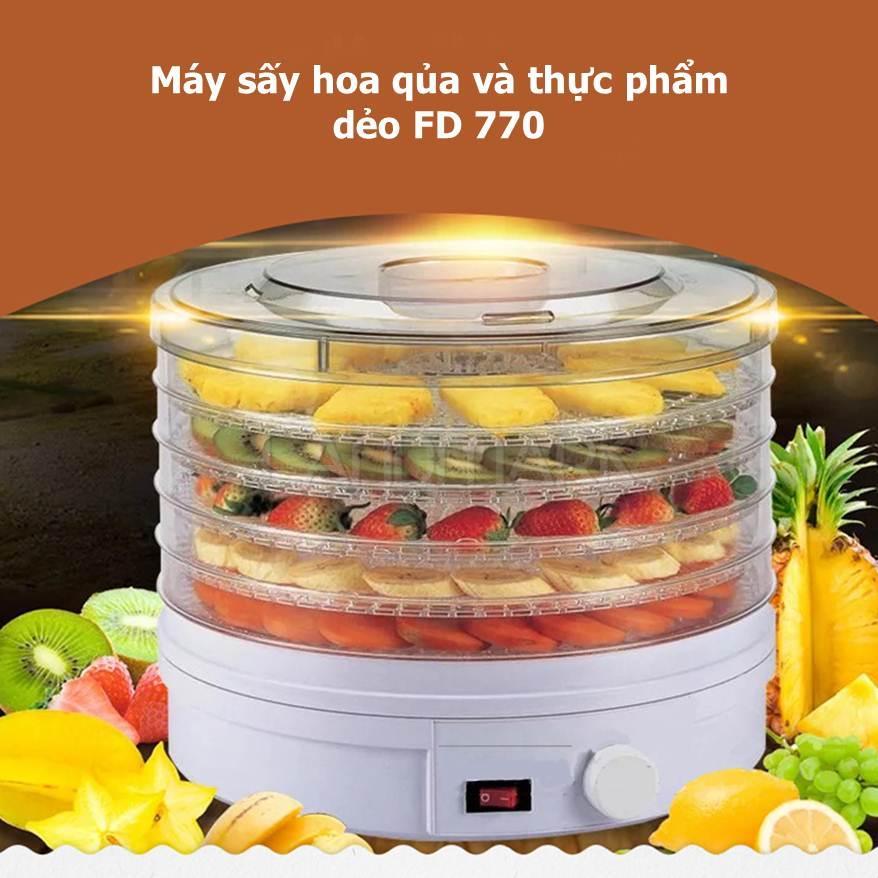 Máy sấy hoa quả dẻo thiết kế với 5 tầng - có thể điều chỉnh 30-70 độ, chế độ tỏa nhiệt giúp thực phẩm khô nhanh - máy sấy thực phẩm đa năng, máy sấy khô thực phẩm, mấy sấy dẻo thực phẩm - seoul store