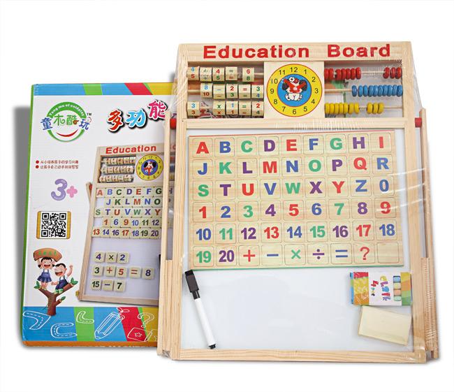 khuyen mai bang tu 2 mat education board va bo chu so cho be gia re