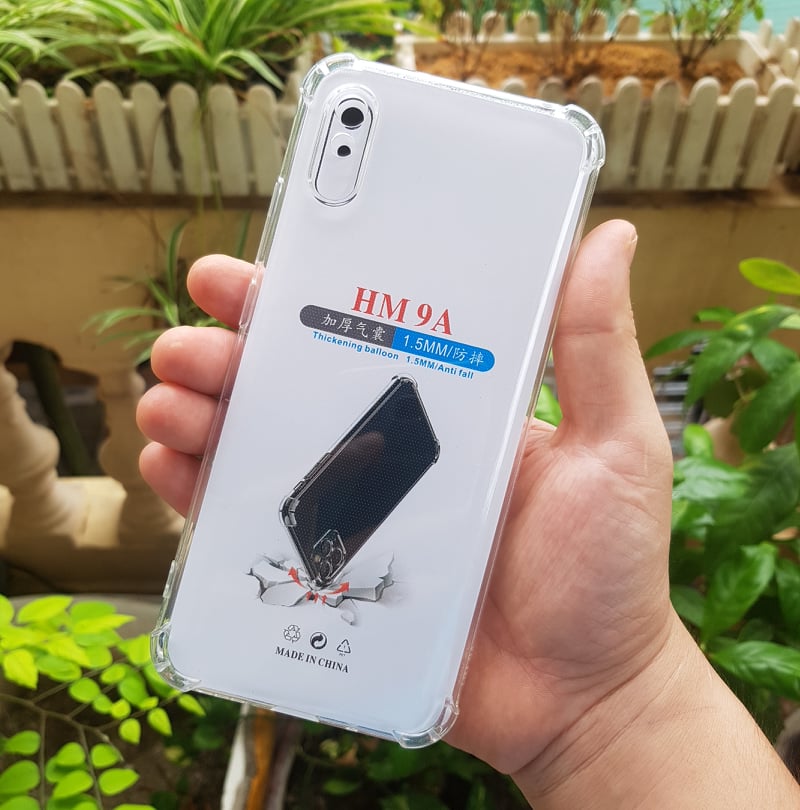 Ốp lưng silicon trong suốt chống sốc 4 cạnh cao cấp cho Xiaomi Redmi 9A