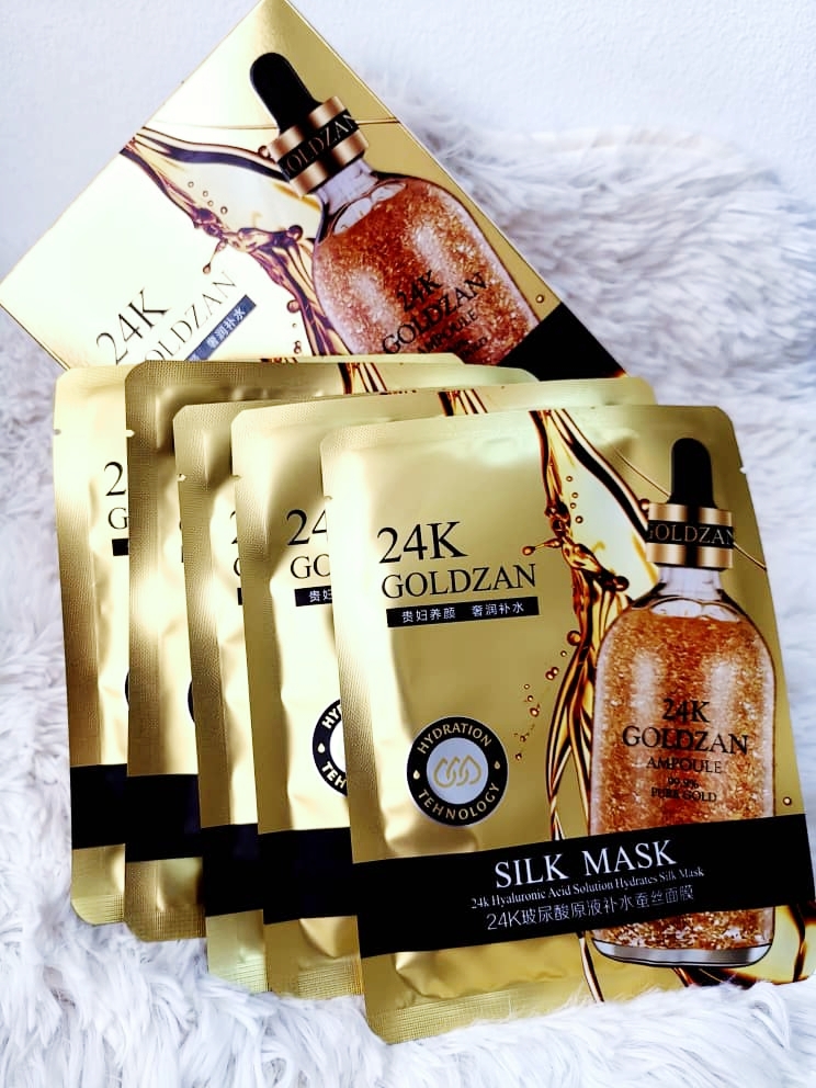 [HCM][YÊU THÍCH] Mặt nạ lụa vàng 24k Goldzan - 1 HỘP 10 MIẾNG