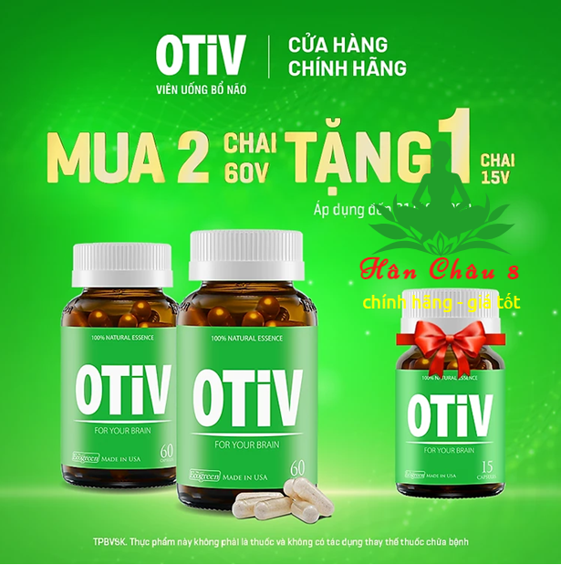 The 2-in-1 combo of OTIV 60 tablets includes 1 box of 15 tablets to