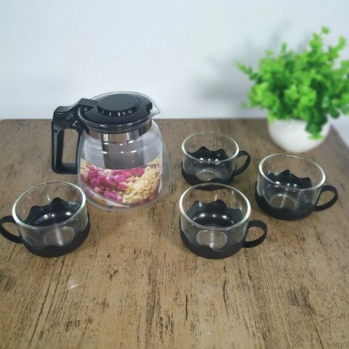 [HCM]Bình Lọc Trà Thủy Tinh Tặng Kèm 4 Ly Sang Trọng - CÓ LỖi LỌC TRÀ INOX - BÌNH PHA TRÀ CHẾ CAFE TIỆN LỢI 2in1 Đẳng Cấp Sang Trọng