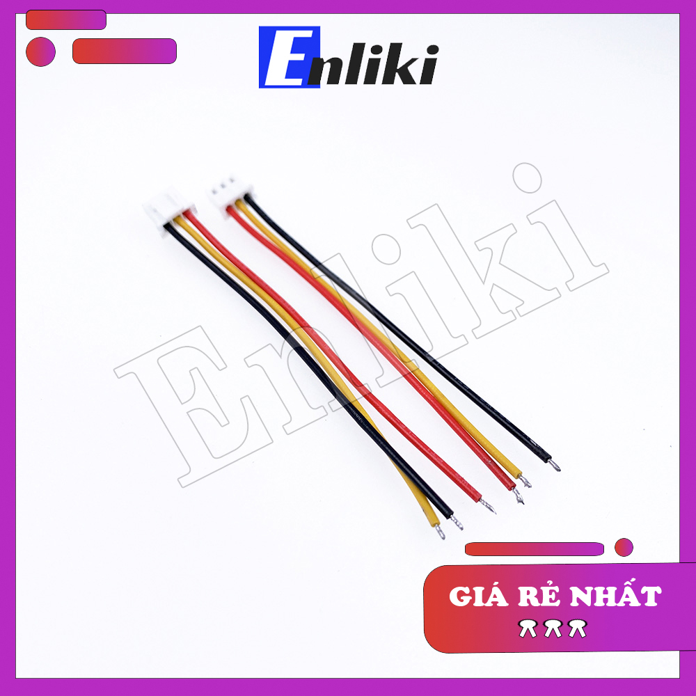 Cáp 3 sợi loại 1 đầu cái dài 10cm xh2.54-3y 22awg