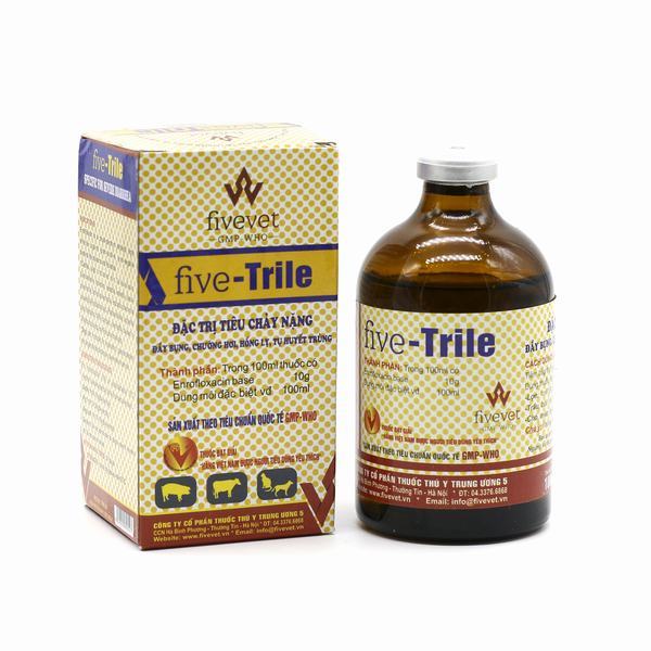 Five trile- tiêu chảy trên heo cai cai sữa 100ml