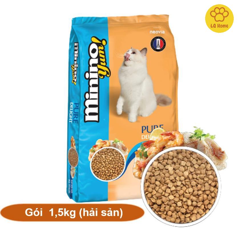 Thức ăn dạng hạt Minino Yum cho mèo - Gói 1,5kg