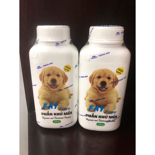 Phấn rôm khử mùi, tắm khô cho chó Fay Puppy 120g 😍😍