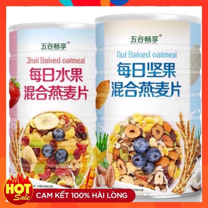 Ngũ cốc giảm cân mix hoa quả và hạt - hộp 500g