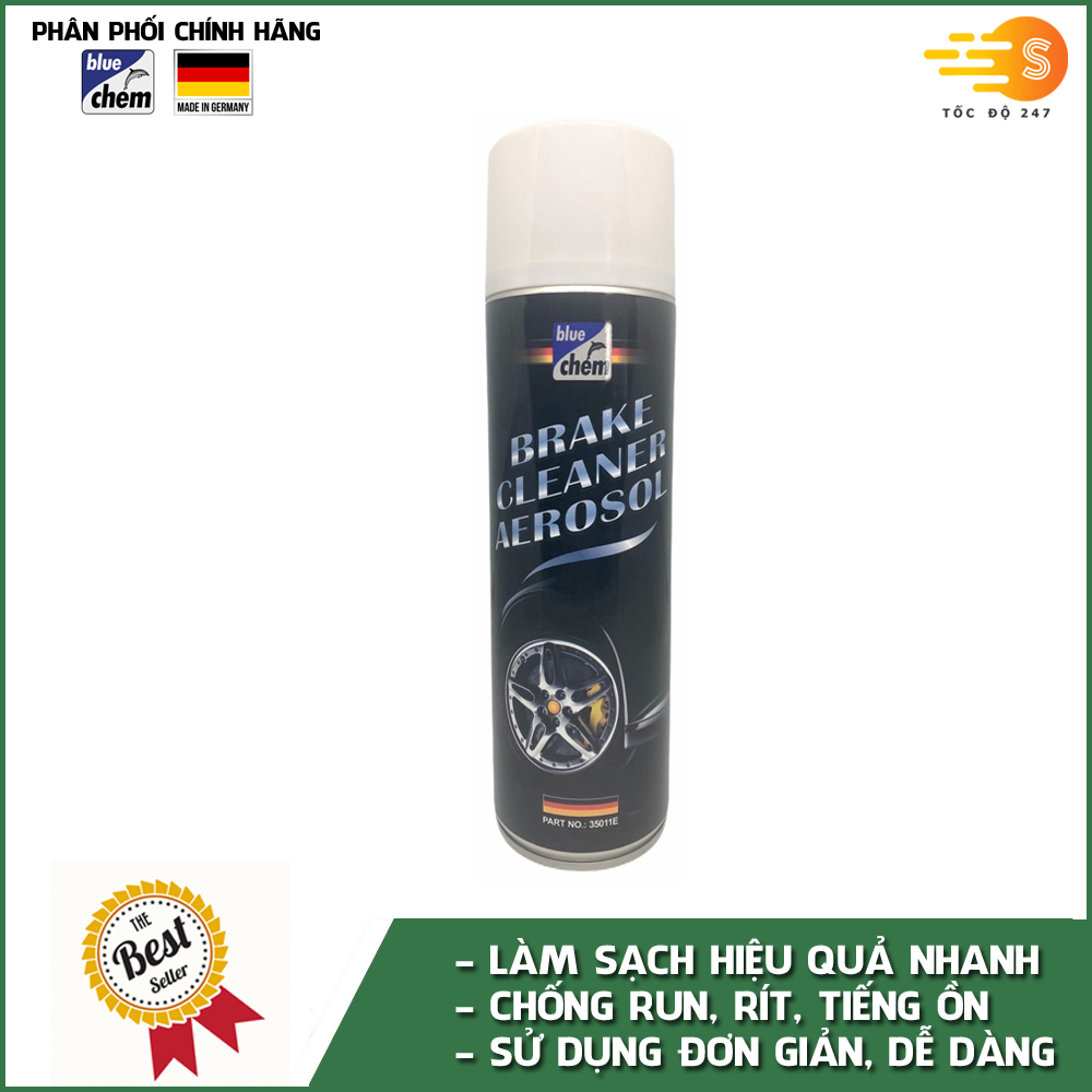 Dung dịch vệ sinh thắng sên đĩa Bluechem 35011E - Tốc Độ 247 Hiệu quả nhanh làm sạch một cách tuyệt đối