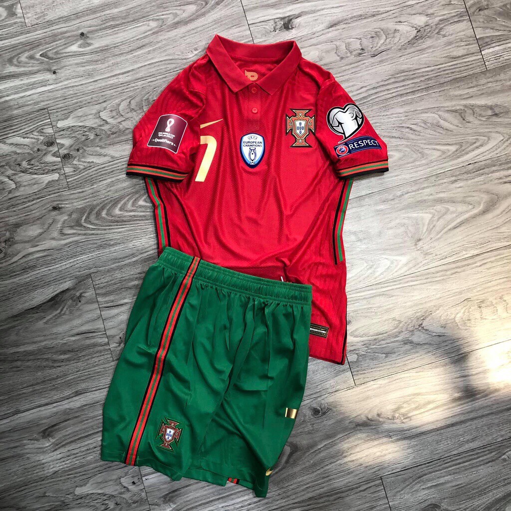 Áo Bóng Đá Đội Tuyển Bồ Đào Nha Sân Nhà Euro 2021 - Hàng Nhập Thái - Vải Cao Cấp