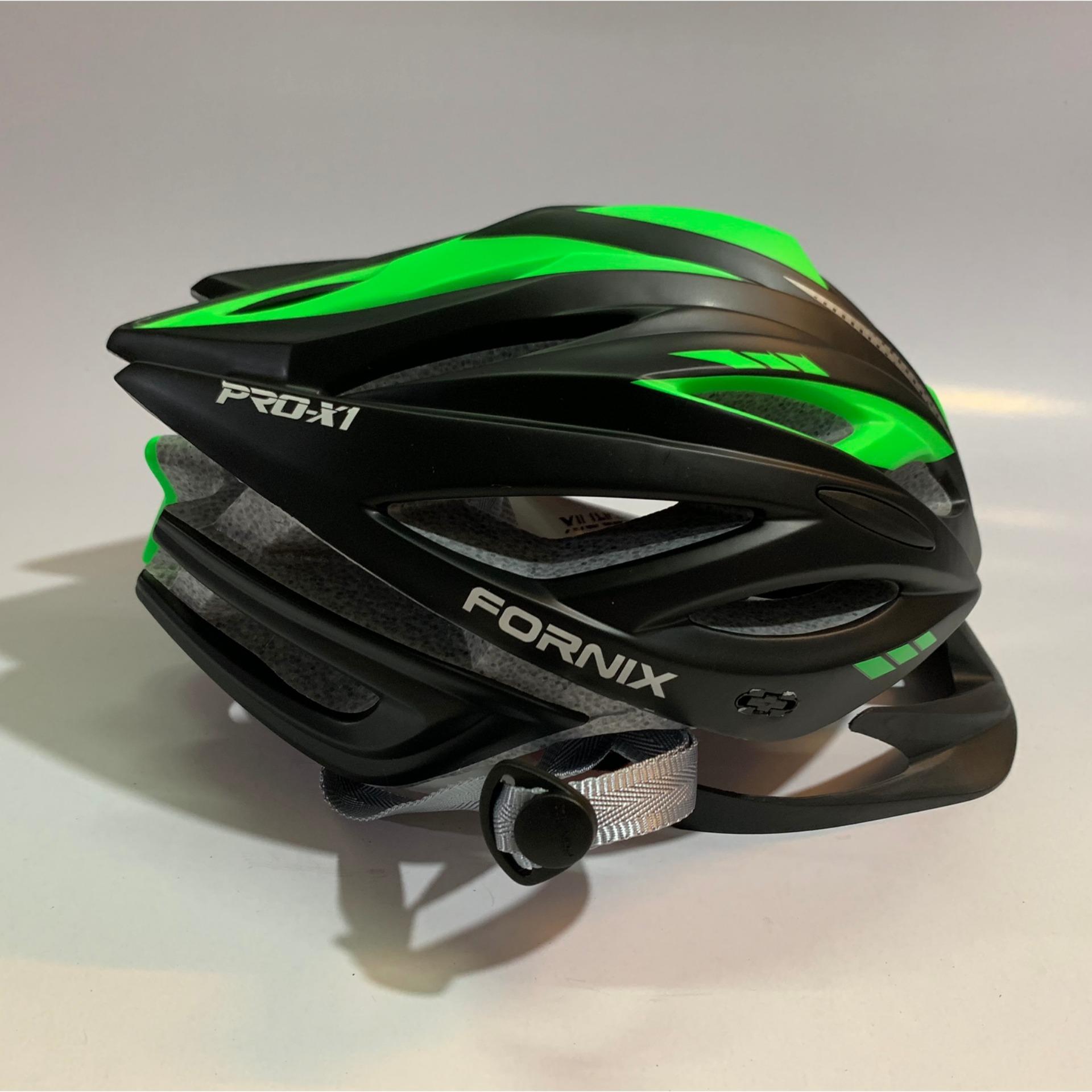 NÓN BẢO HIỂM XE ĐẠP FORNIX CAO CẤP (ĐEN+XANH LÁ)
