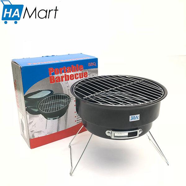 Bếp nướng than hoa chống dính Portable Stainless tròn loại đẹp GDHOAA81