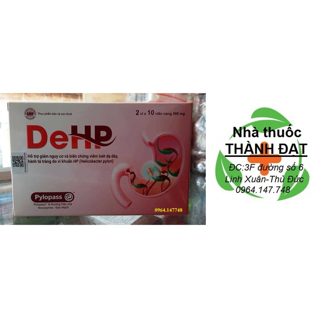 Dehp hỗ trợ viêm loét dạ dày hành tá tràng do hp, cam kết hàng đúng mô tả, chất lượng đảm bảo an toàn đến sức khỏe người sử dụng