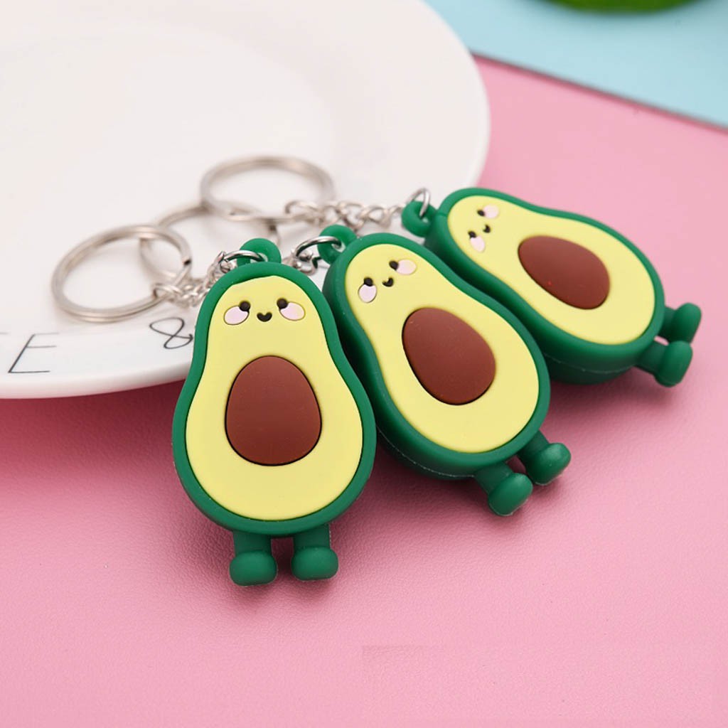 Móc khóa trái bơ biểu cảm thẹn thùng buta mk13