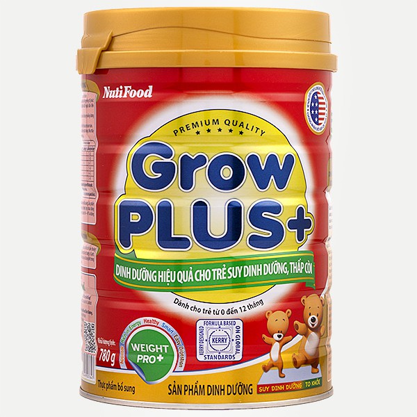 Nuti grow plus đỏ dưới 1 tuổi 780g, đate mới nhất