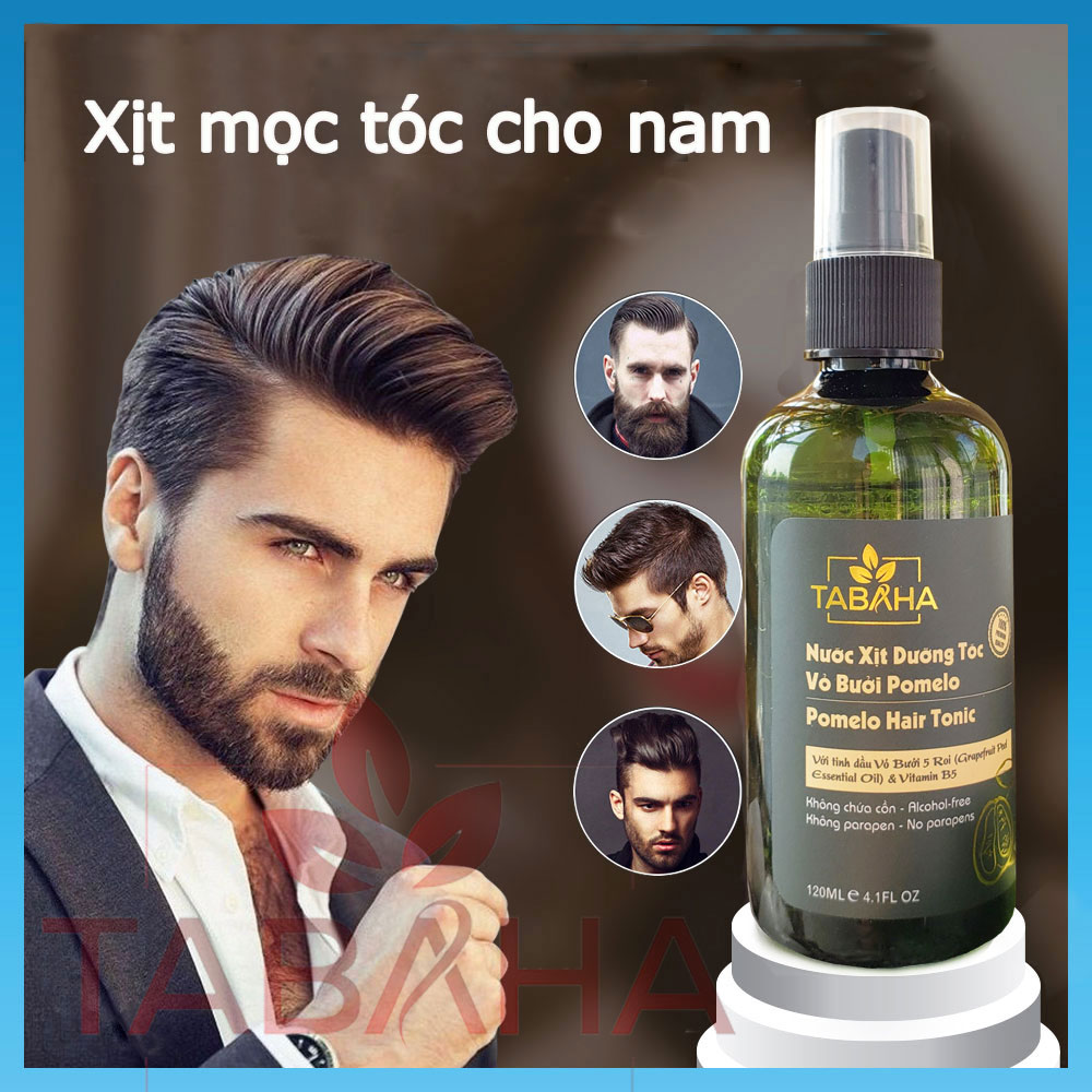 [HCM]Tinh dầu Bưởi xịt mọc tóc nhanh cho Nam Pomelo Tabaha 120ml