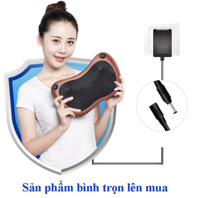 Máy Mát Xa Lưng Vai Gáy, Máy matxoa giảm béo, Gối Massage Hồng Ngoại, Massage 8 Bi Cao Cấp. Massage Xoa Bóp Vào Các Cơ Và Huyệt. Sưởi Nóng Bằng Tia Hồng Ngoại Sale-50% - Bảo Hành 1 Đổi 1 Trong Vòng 12 Tháng