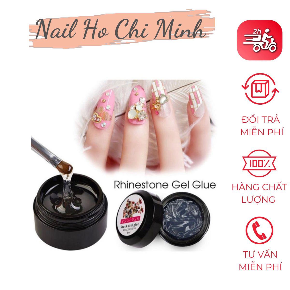 [HCM]Gel đính đá Stuck Drill chính hãng chất đậm đặc 8ml và 20ml