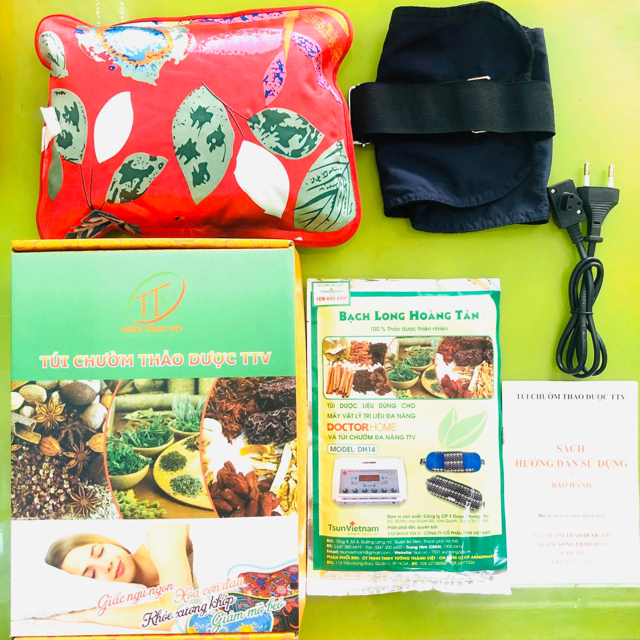 Túi chườm nóng lạnh thảo dược TTV giảm đau giảm sưng viêm căng cơ