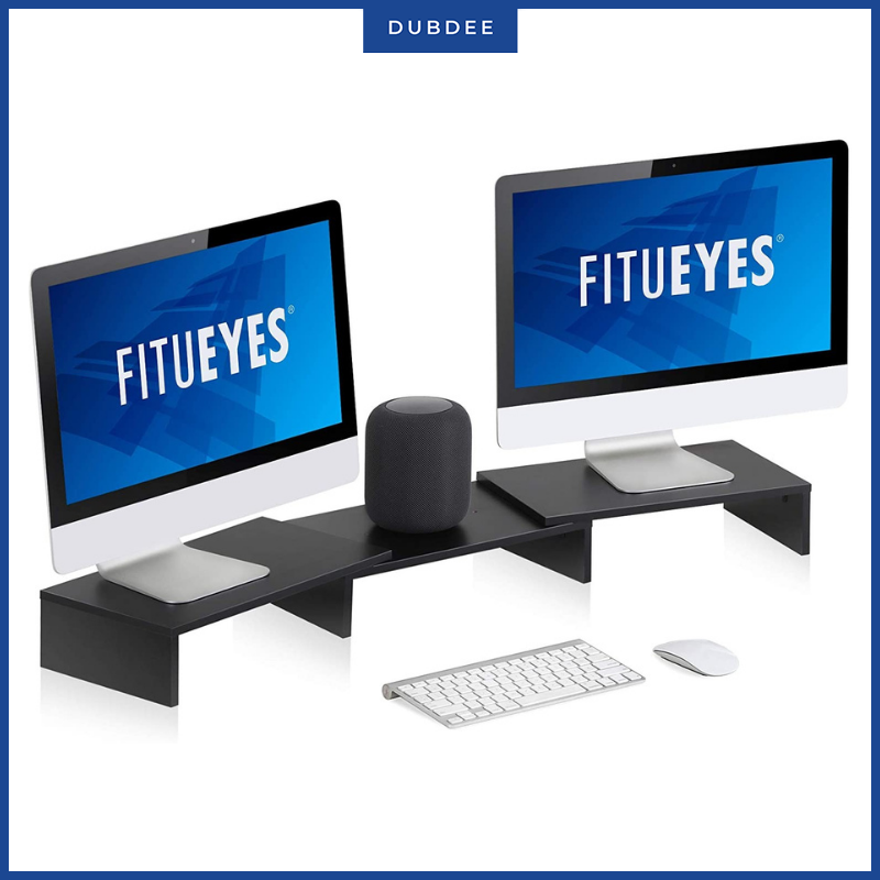 Bộ Kệ Để Màn Hình Dubdee Đa Chức Năng Dễ Dàng Điều Chỉnh Chiều Dài Từ 80 Đến 120cm (Đầy Đủ Phụ Kiện Dễ Ráp)