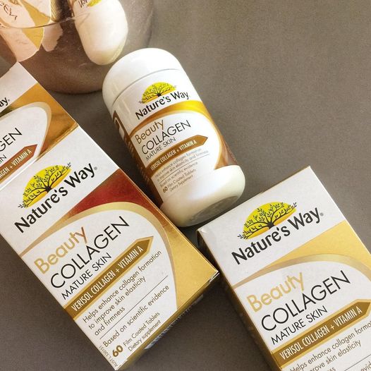 Collagen Nature's Way Beauty Collagen Mature Skin 60 Viên