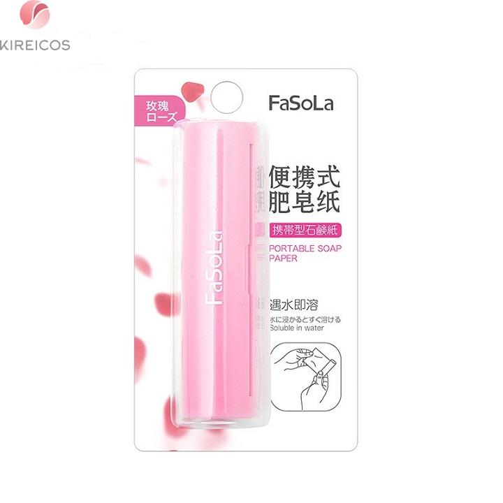 Xà phòng giấy miếng du lịch bỏ túi fasola