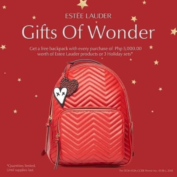 Balo giáng sinh estee lauder x quentin jones red bag 2019