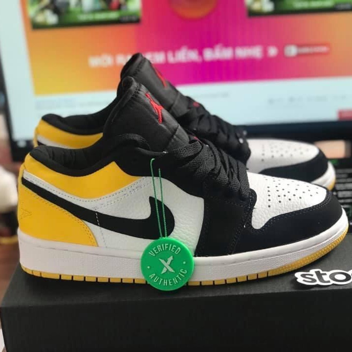 Free ship Giày thể thao JD1 thấp cổ vàng (36-43)