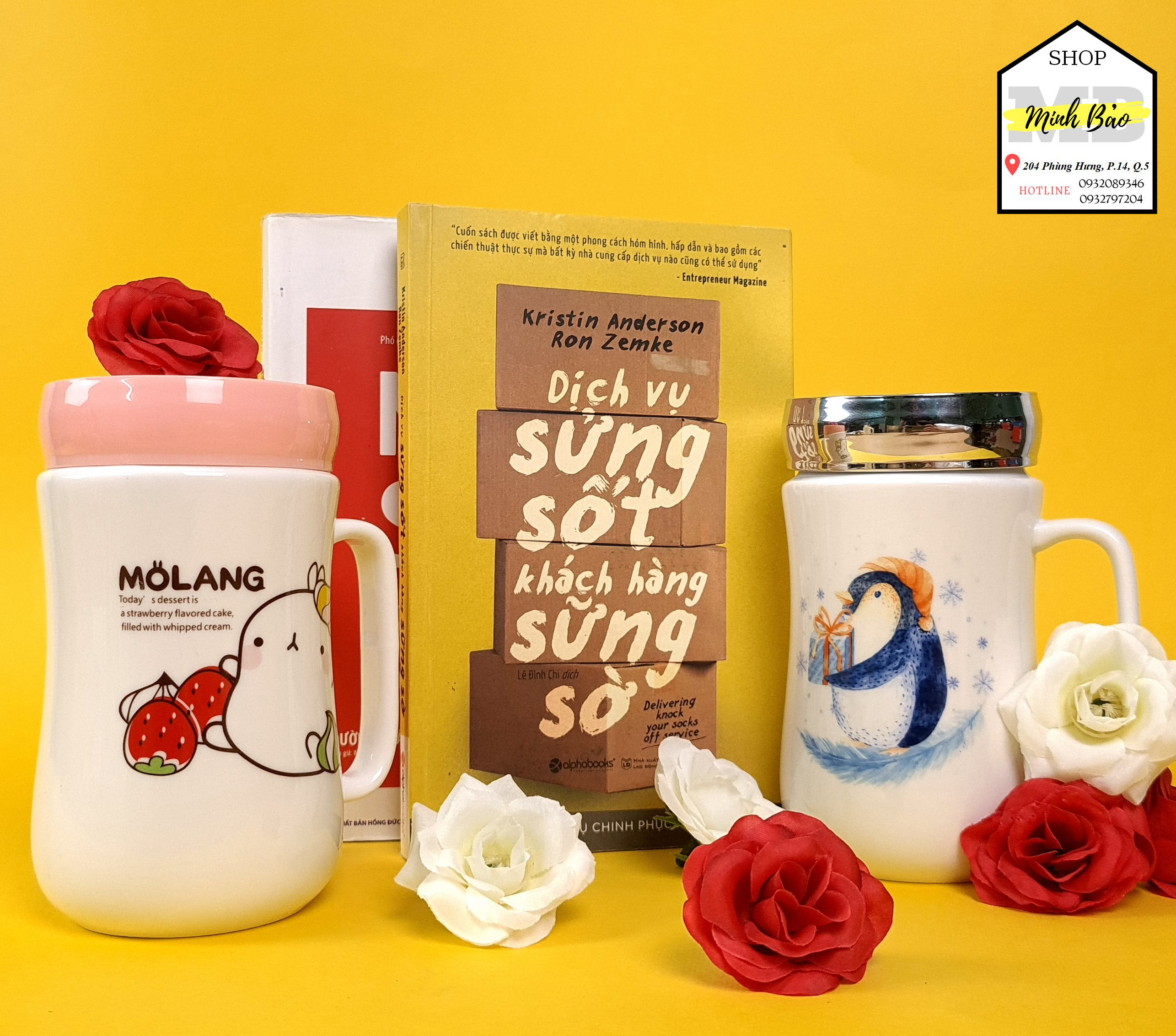 Ly Sứ Có Nắp Gương In Hình Họa Tiết Dễ Thương