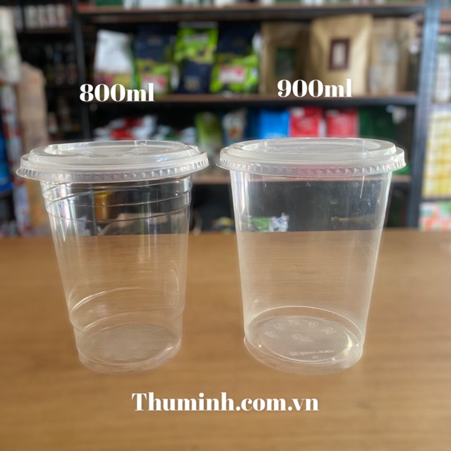 Lốc 50 ly nhựa pp 800ml, 900ml kèm nắp
