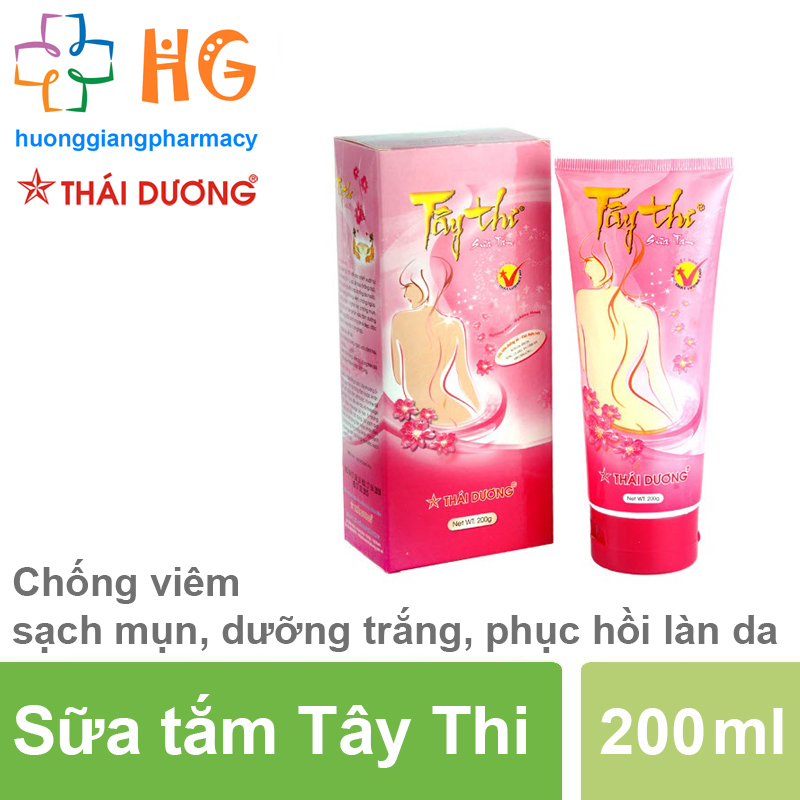 Sữa Tắm Tây Thi - Làm trắng da, ngừa mụn toàn thân (Chai 200ml)