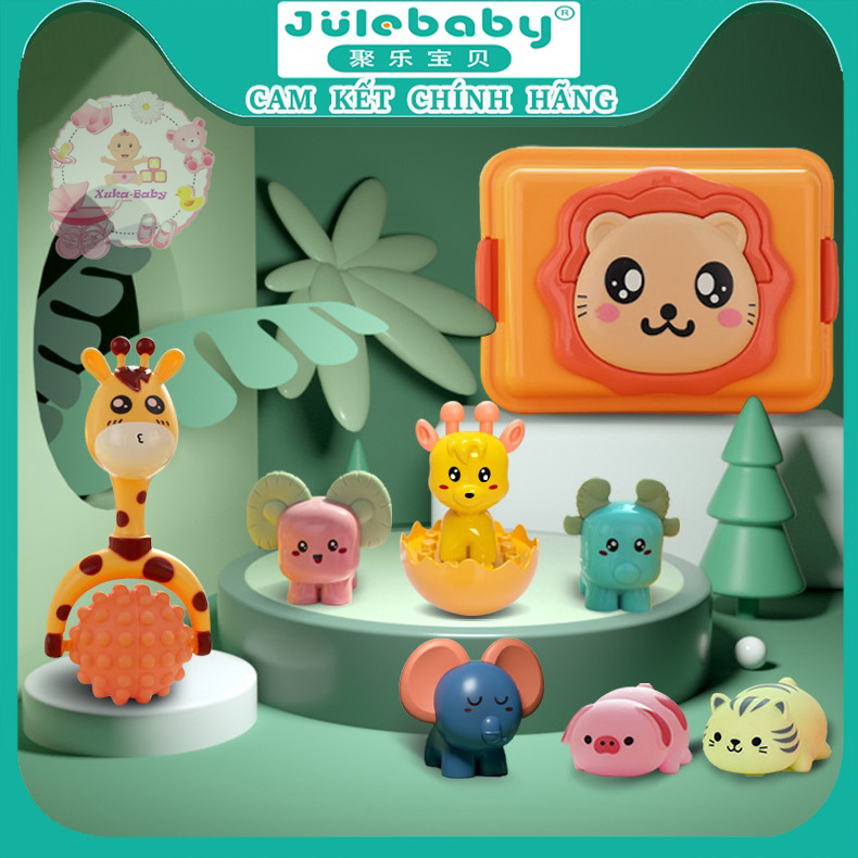 Đồ chơi an toàn cho bé bộ đồ chơi lật đật và bóng mát xa JULEBABY cao cấp chính hãng XK-JL005