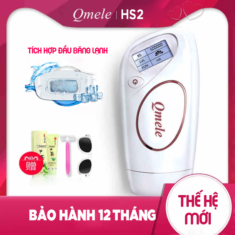 Máy triệt lông vĩnh viễn qmele hs2 cao cấp 500.000 xung
