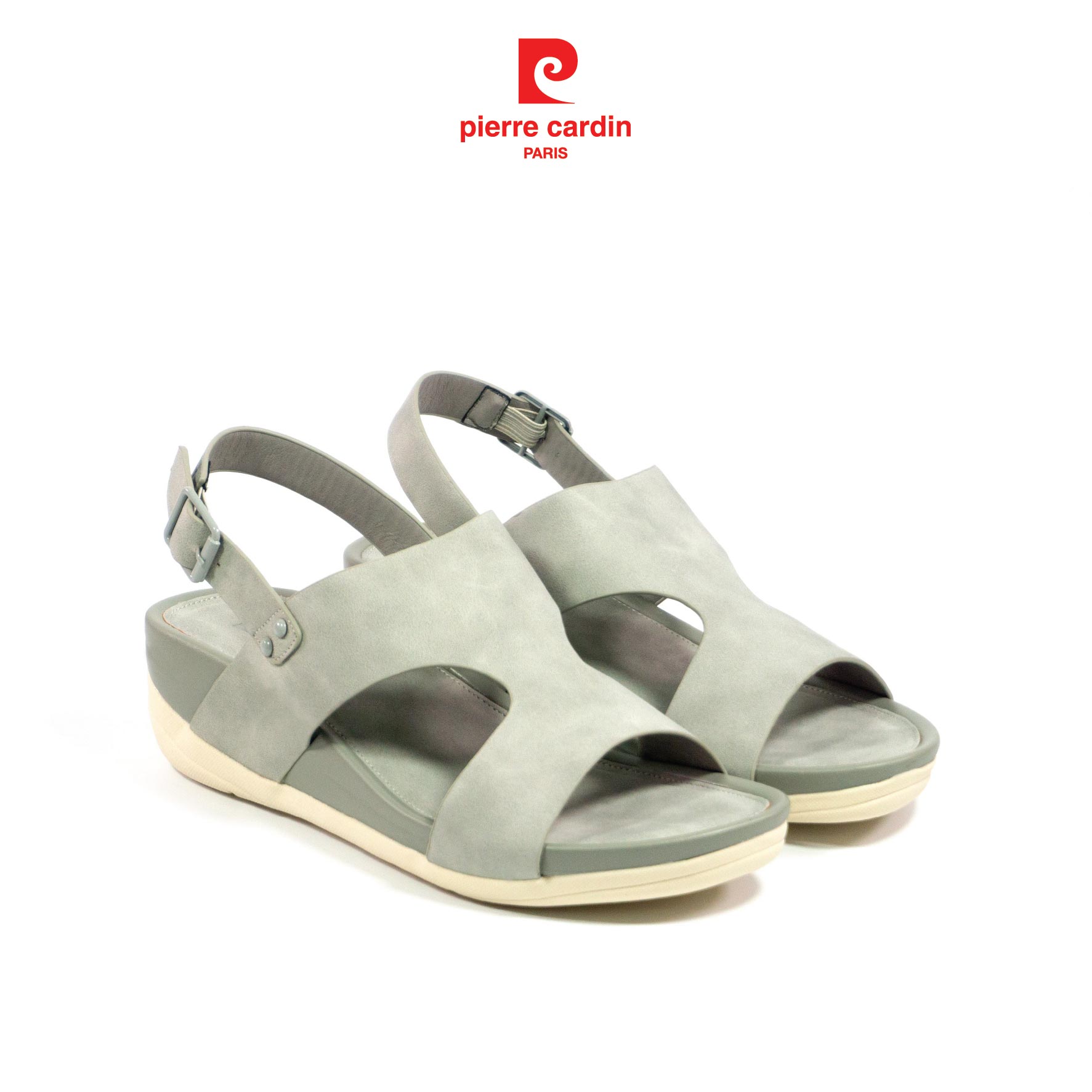 Sandal nữ pierre cardin đế bằng 5 phân êm chân - pcwfwsg 196