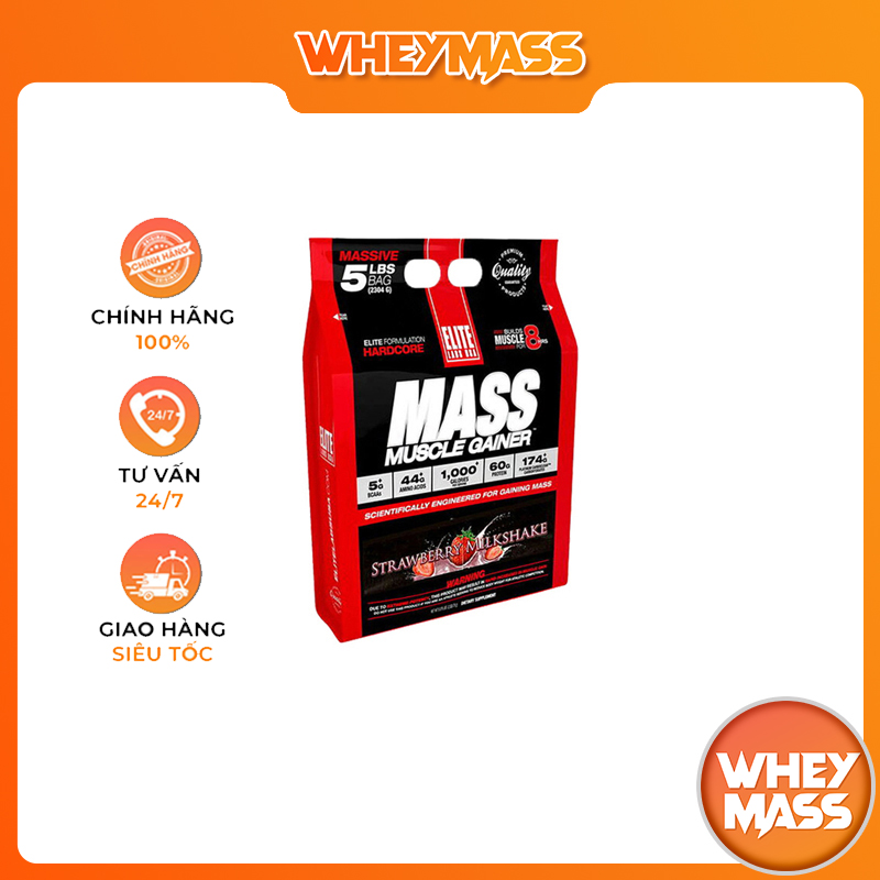 Sữa tăng cân tăng cơ elite labs mass muscle gainer - 5lbs