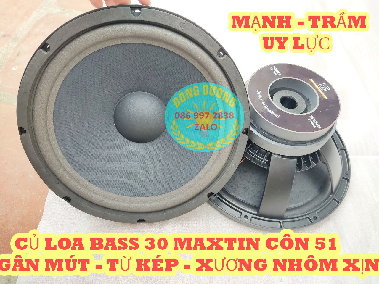 LOA BASS 30 MARTIN GÂN MÚT TỪ KÉP 156-140 CÔN 51 - HÀNG NHẬP - GIÁ 1 ĐÔI