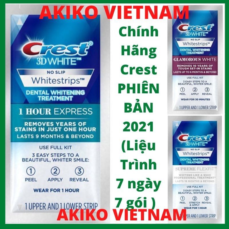 Miếng dán trắng răng Miếng dán Crest 3D White Whitestrips - trắng răng Crest 3D Wh