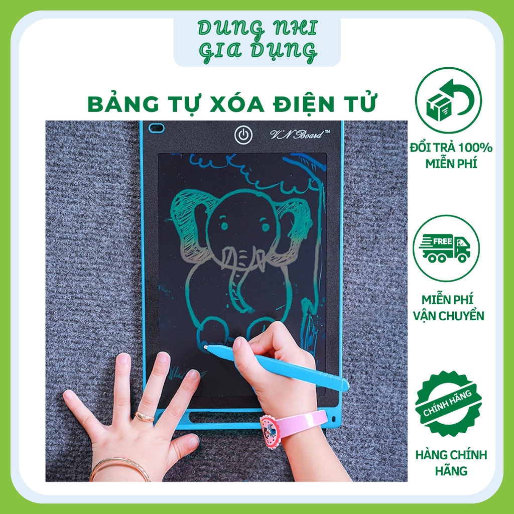 Bảng Vẽ Điện Tử Tự Xóa 3d Vẽ Đa Sắc 12 Inch Dành Cho Bé Màn Hình Lcd Đồ Họa Có Bút Dạy Học