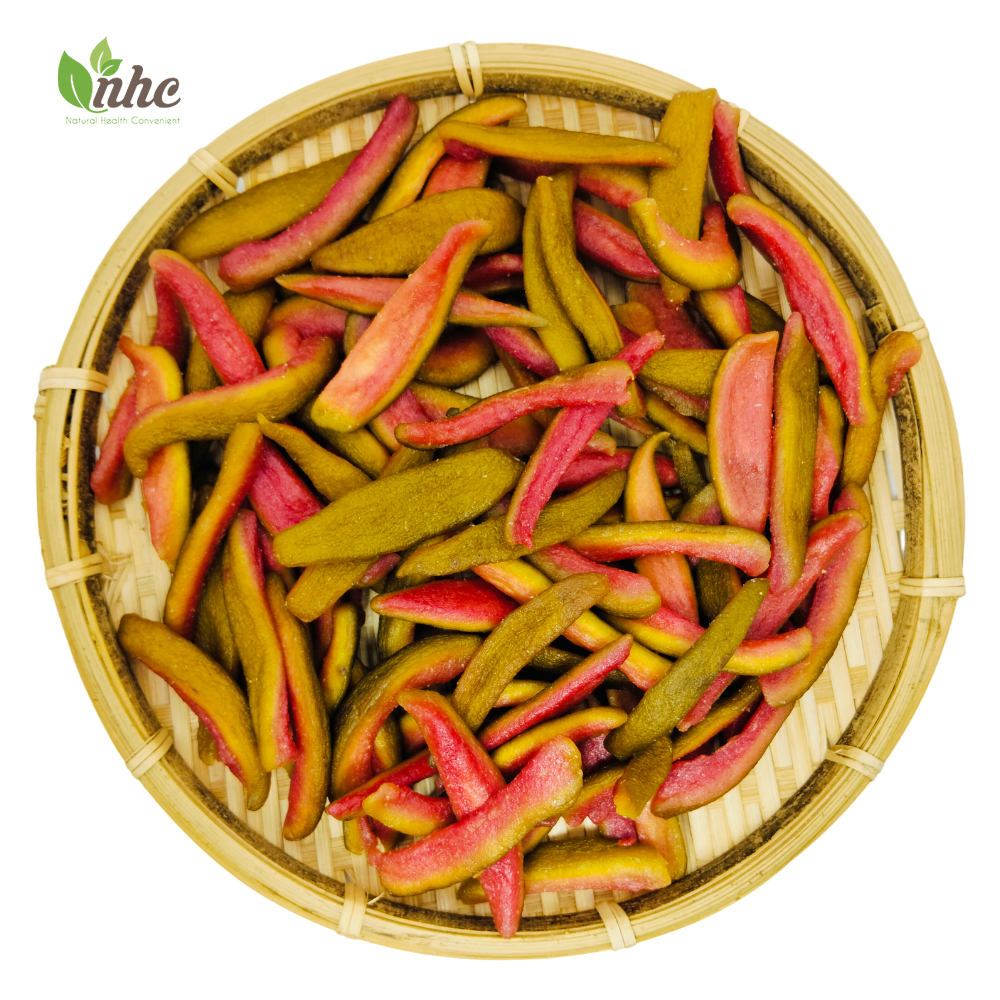 Ổi ruby sấy dẻo - Xoài sấy dẻo không đường - NHC Farm đóng túi zip