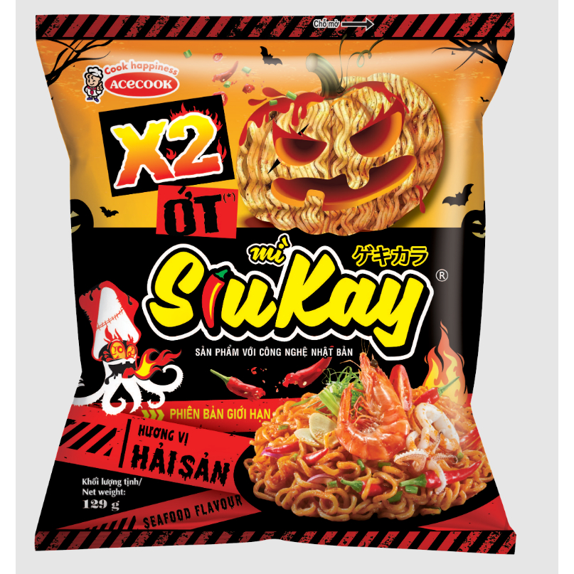 Mì siukay vị hải sản 128gr