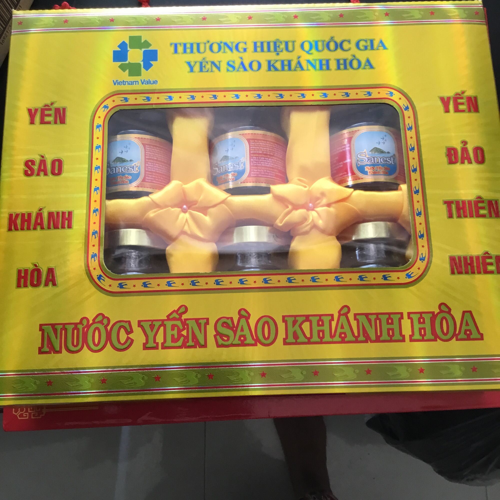Combo 6 lọ Yến sào Khánh Hoà Sanest kèm túi bên ngoài- Date 2024