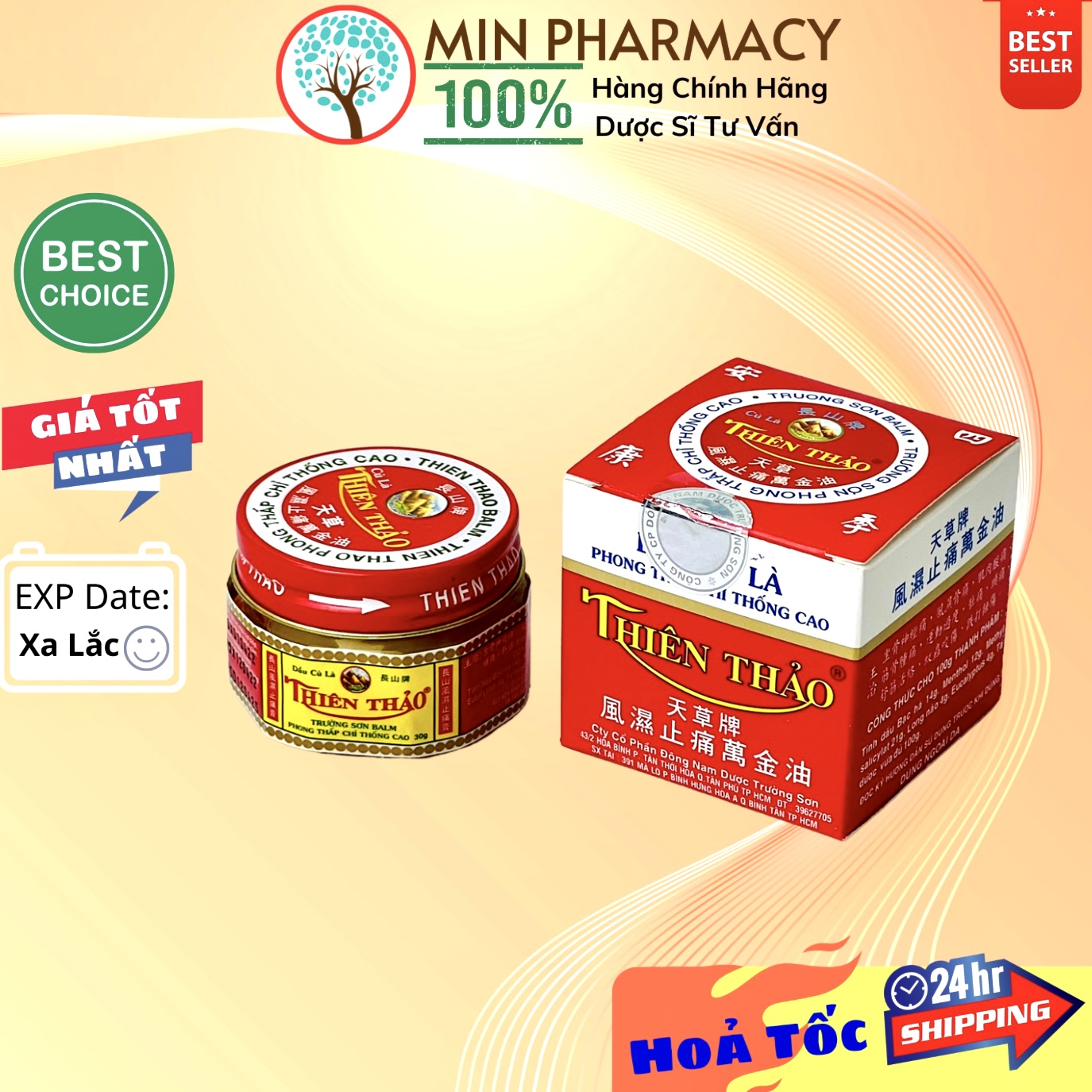 Dầu cù là Thiên Thảo Trường Sơn Xoa bóp giảm đau - Minpharmacy