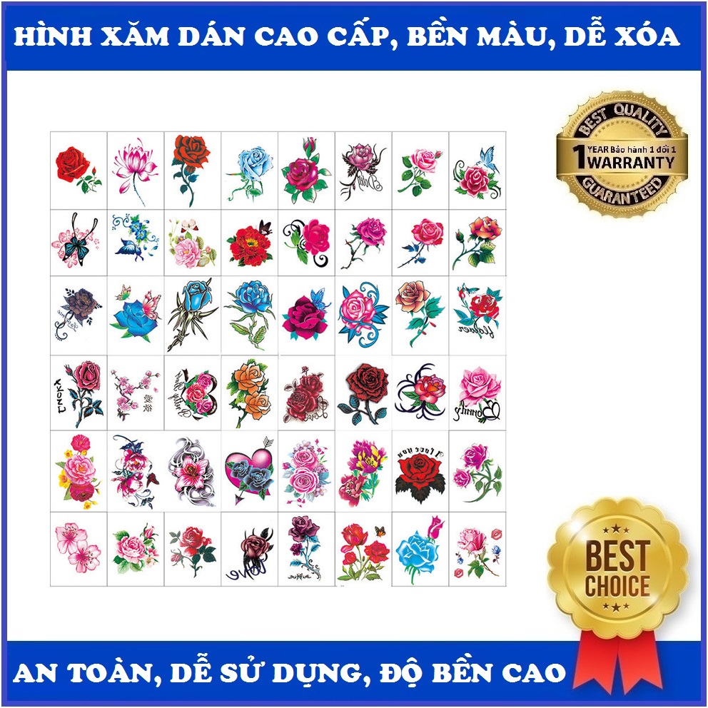 Hình Xăm Dán Tattoo Kín Tay Cá Tính TQB-229 bán tại Hồ Chí Minh