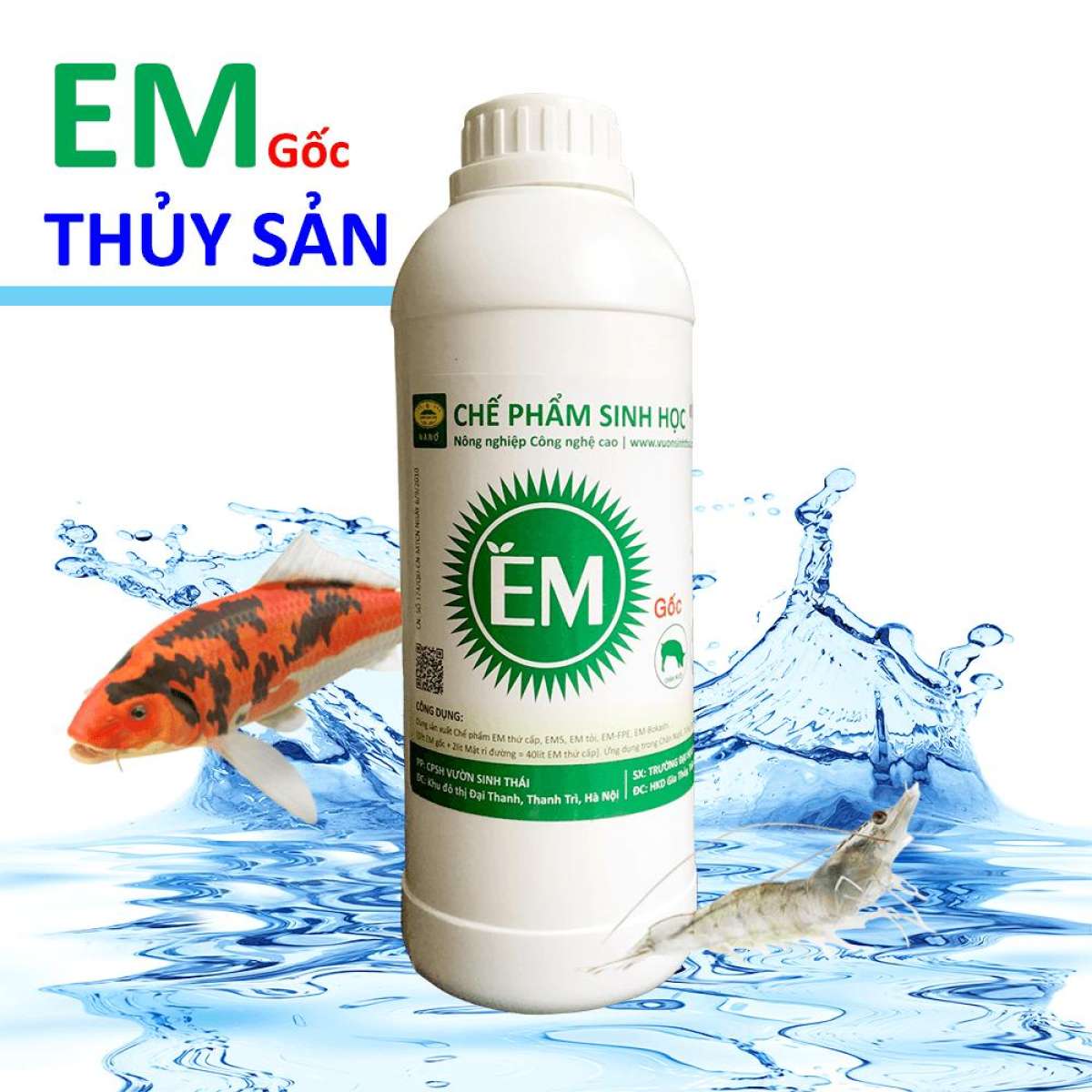 Chế phẩm sinh học em gốc. men vi sinh chuẩn của đại học nông nghiệp 1 hà nội. từ 1 lít em gốc sản xuất ra 40 lít thứ cấp. hsd 2-3 năm